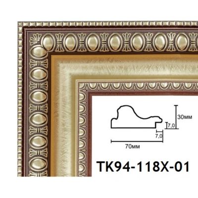 TK94-118X-01 БАГЕТ ПЛАСТИК ШИР.7 СМ 2,9 М