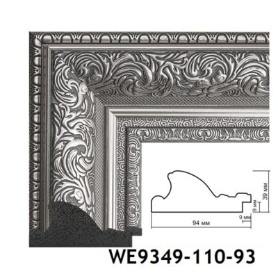WE9349-110-93 БАГЕТ ПЛАСТИК ШИР: 9,4 СМ 2,9 М