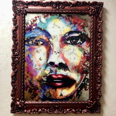 СОСТАРЕННАЯ КАРТИНА R2 60X80 LADY IN RED №69