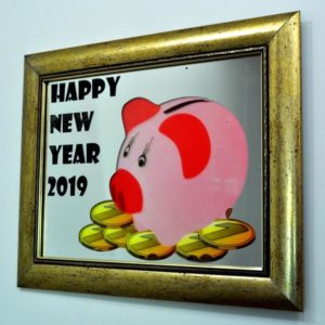 КАРТИНА-КОПИЛКА X5. PIG HAPPY NEW YEAR 2019. 380Х480. №19