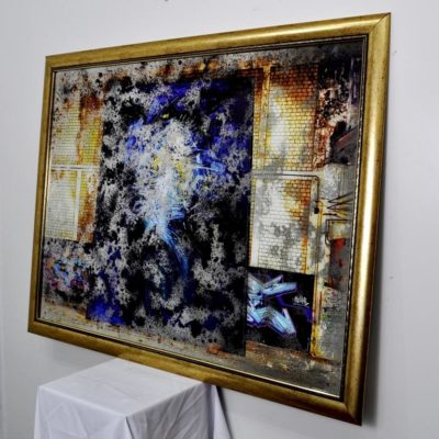 СОСТАРЕННАЯ КАРТИНА X17. BLUE PORTAL. №702. 1130×850