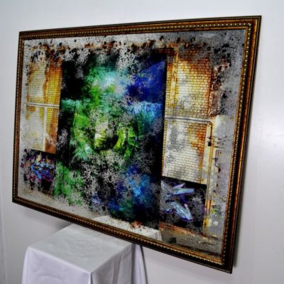 СОСТАРЕННАЯ КАРТИНА X17 GREEN PORTAL WALL A №705