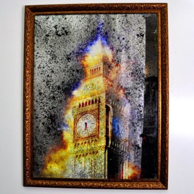 СОСТАРЕННАЯ КАРТИНА X8 LONDON IN GOLD №528