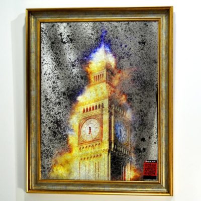 СОСТАРЕННАЯ КАРТИНА X8 LONDON IN GOLD №528G