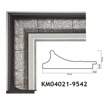 KM04021-9542 БАГЕТ ПЛАСТИК ШИР.12 СМ 2,9 М