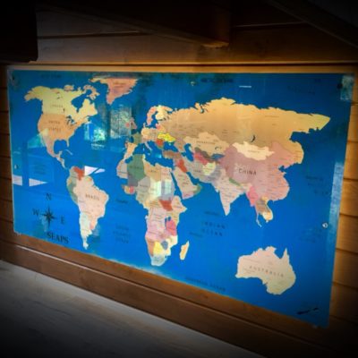 WORLD MAP (КАРТА МИРА) R13 2300Х1260 С ПОДСВЕТКОЙ